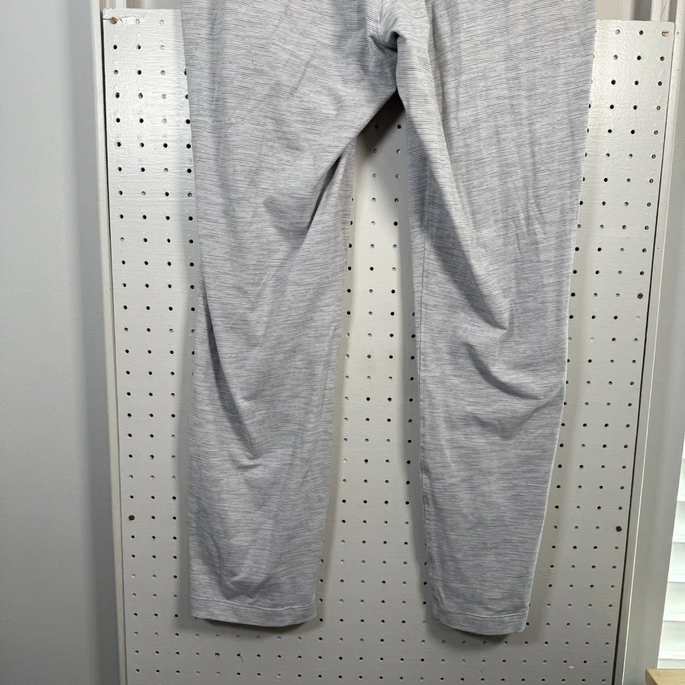 Lululemon On The Fly Pants Womens 10 Gray Space Dye Drawstring Waist Performance